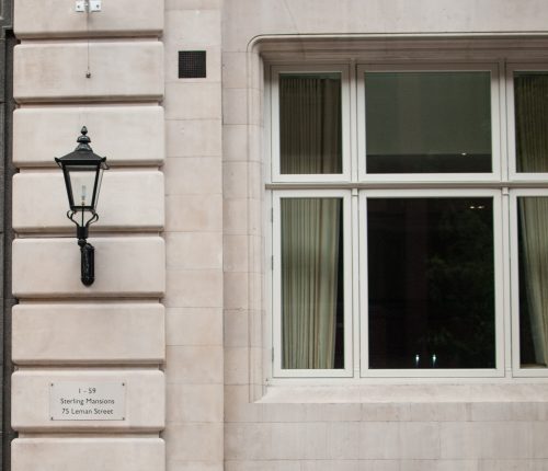 75 Leman Street flush casement windows