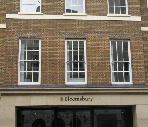 Traditional spring sash windows Bloomsbury Plaza