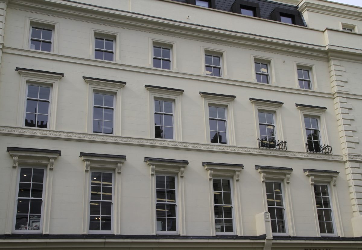 Traditional box sash windows