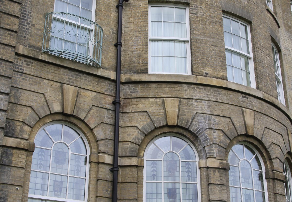 University arms hotel box sash windows