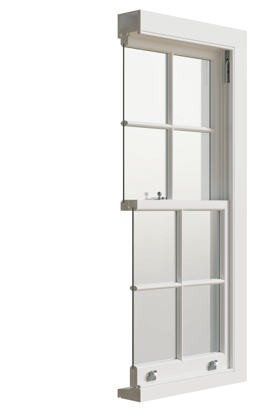 vacuum glazed traditional box sash window